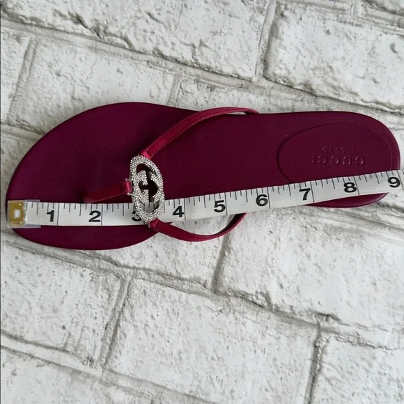 Gucci Rhinestone Thong Slippers - Picture 14 of 15